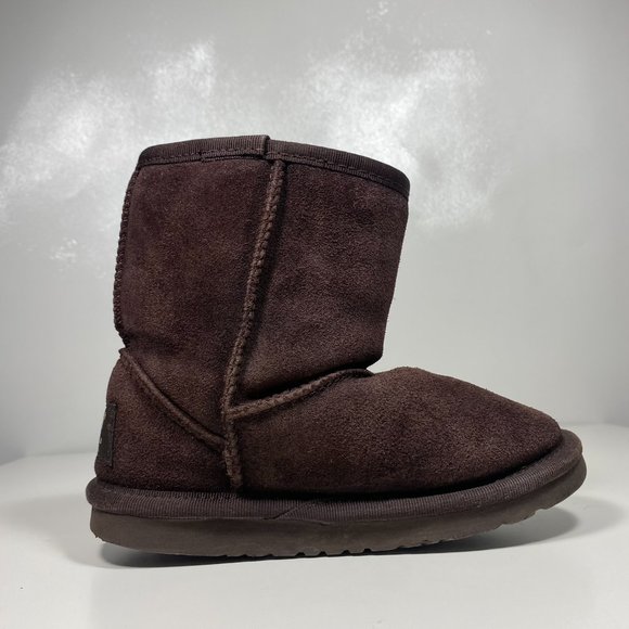 Ugg Youth Boots Classic Short 5281 Dark Brown Sz 12 - Picture 8 of 15